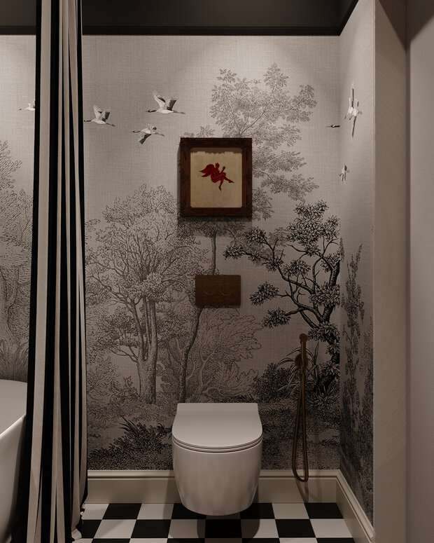 Фотография: Ванная в стиле Современный, Восточный, Эклектика, Малогабаритная квартира, Квартира, Студия, Проект недели, Москва, до 40 метров, Дейси Аушева – фото на INMYROOM