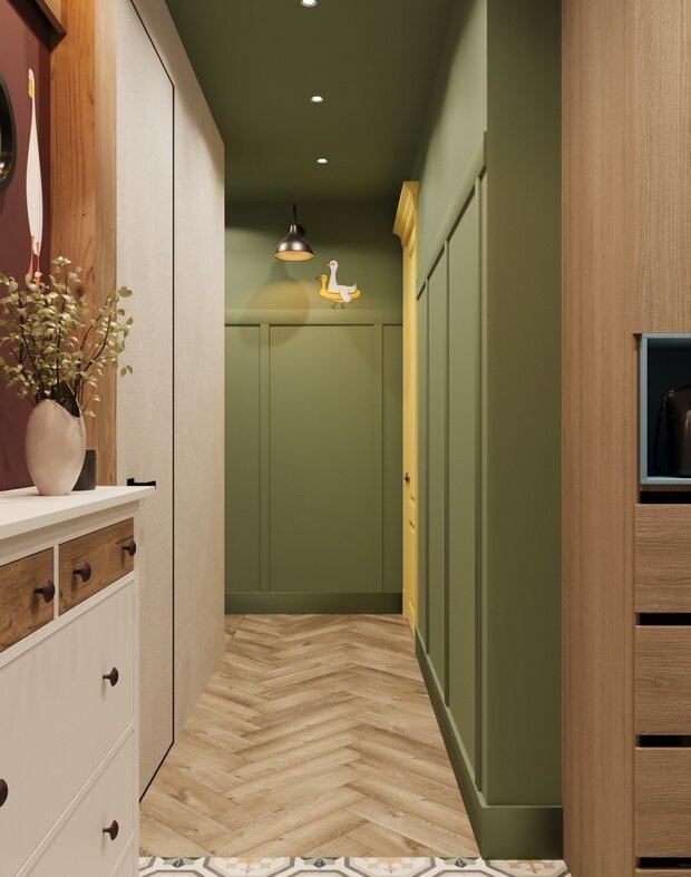 Фотография: Прихожая в стиле Современный, Эклектика, Квартира, Проект дня, Москва, 1 комната, 40-60 метров, современный с элементами эклектики, фото интерьера, дизайн интерьера фото – фото на INMYROOM