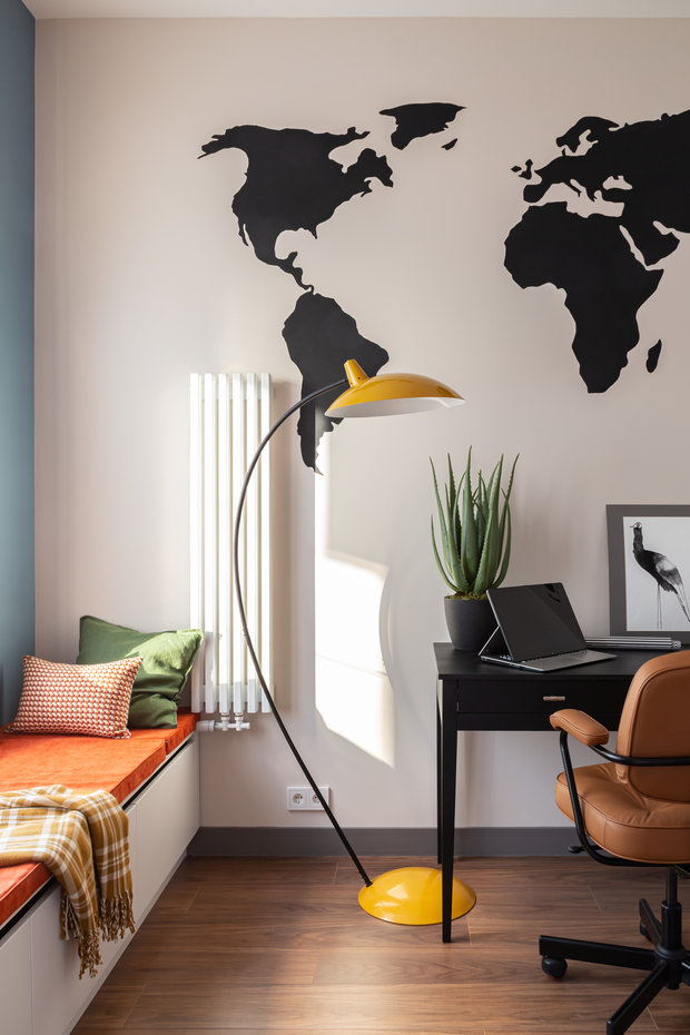 Фотография: Кабинет в стиле Современный, Проект недели, Москва, 4 и больше, Более 90 метров, Анастасия Гладышева – фото на INMYROOM