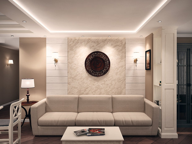 Фото из портфолио Гостиная в Ялте – фотографии дизайна интерьеров на INMYROOM