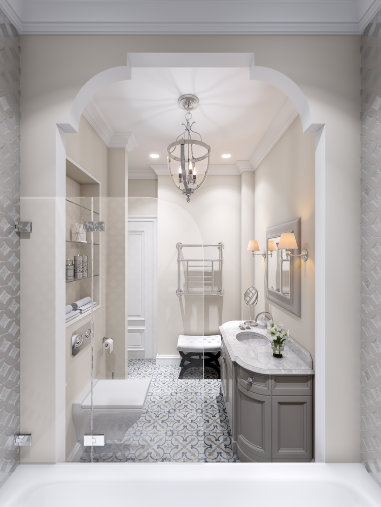 Фотография: Ванная в стиле Классический, Квартира, Проект недели, Санкт-Петербург, 3 комнаты, Более 90 метров, Монолитно-кирпичный, Студия элитного жилья Александра Акименкова – фото на INMYROOM Фотография: Ванная в стиле Классический, Квартира, Проект недели, Санкт-Петербург, 3 комнаты, Более 90 метров, Монолитно-кирпичный, Студия элитного жилья Александра Акименкова – фото на INMYROOM