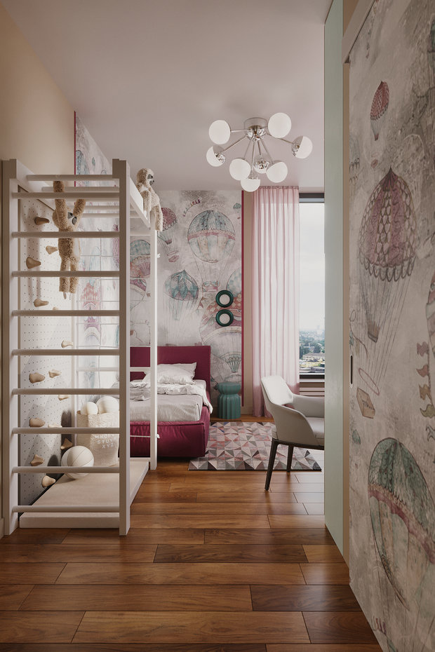 Фотография: Детская в стиле Современный, Эклектика, Квартира, Проект недели, Москва, Алена Власова, 4 и больше, Более 90 метров – фото на INMYROOM