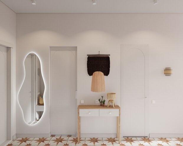 Фотография: Прихожая в стиле Современный, Эко, Бохо, Квартира, Проект дня, Москва, 3 комнаты, 60-90 метров, terracotta.buro, Илона Рафикова – фото на INMYROOM