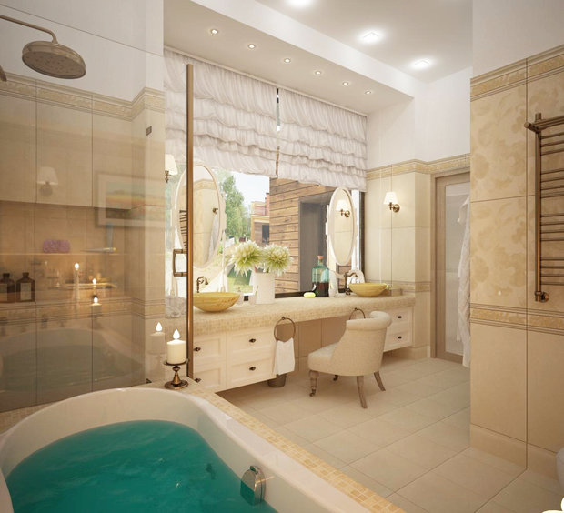 Фото из портфолио Загородный дом в поселке FORTOPS, 190 м2 – фотографии дизайна интерьеров на INMYROOM