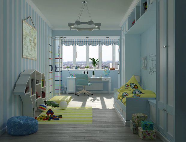 Фото из портфолио Детская "Travel" – фотографии дизайна интерьеров на INMYROOM