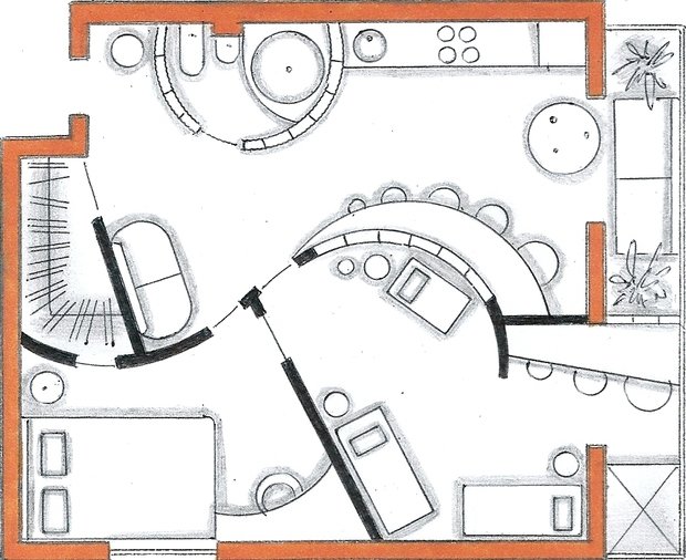 Фото из портфолио Мои перепланировки – фотографии дизайна интерьеров на INMYROOM