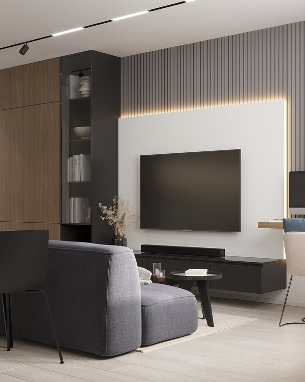 Фото из портфолио Современный интерьер в ЖК «Znak», Ижевск, 73 кв. м2 – фотографии дизайна интерьеров на INMYROOM