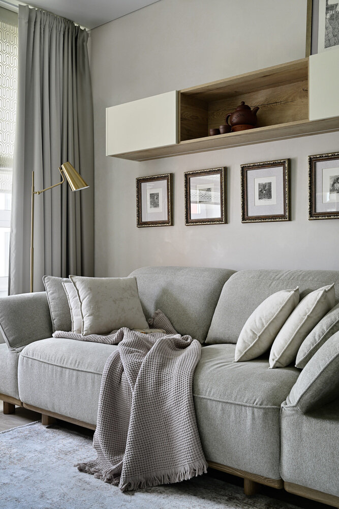 Фотография: Гостиная в стиле Современный, Скандинавский, Квартира, Проект дня, Пенза, 3 комнаты, 60-90 метров, Ольга Писарькова – фото на INMYROOM Фотография: Гостиная в стиле Современный, Скандинавский, Квартира, Проект дня, Пенза, 3 комнаты, 60-90 метров, Ольга Писарькова – фото на INMYROOM