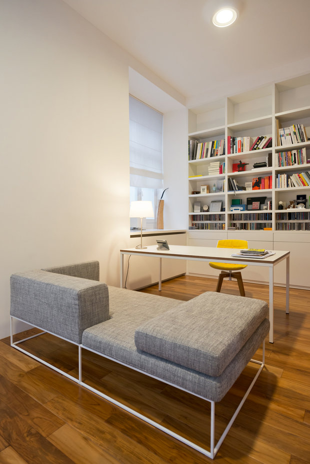 Фотография: Офис в стиле Скандинавский, Современный, Малогабаритная квартира, Квартира, Дома и квартиры, Минимализм, Переделка – фото на INMYROOM