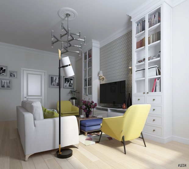 Фото из портфолио Beringa 110 м. | Легкая эклектика – фотографии дизайна интерьеров на INMYROOM