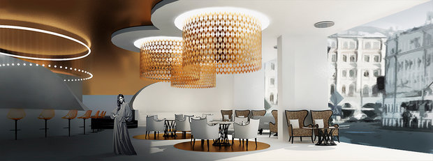 Фото из портфолио Интерьер ресторана «Dolce Vita» – фотографии дизайна интерьеров на INMYROOM