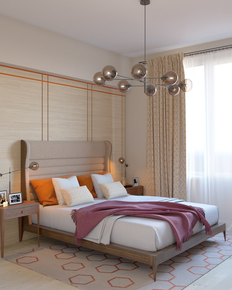 Фотография: Спальня в стиле Современный, Квартира, Проект дня, Москва, Студия 3.14, Сталинка, 3 комнаты, 60-90 метров, Марина Козлякова – фото на INMYROOM