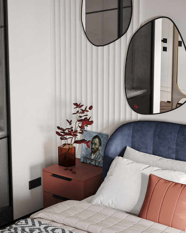 Фотография: Спальня в стиле Современный, Квартира, Студия, Проект дня, Санкт-Петербург, 40-60 метров, VizDiz, Илона Ореховская – фото на INMYROOM