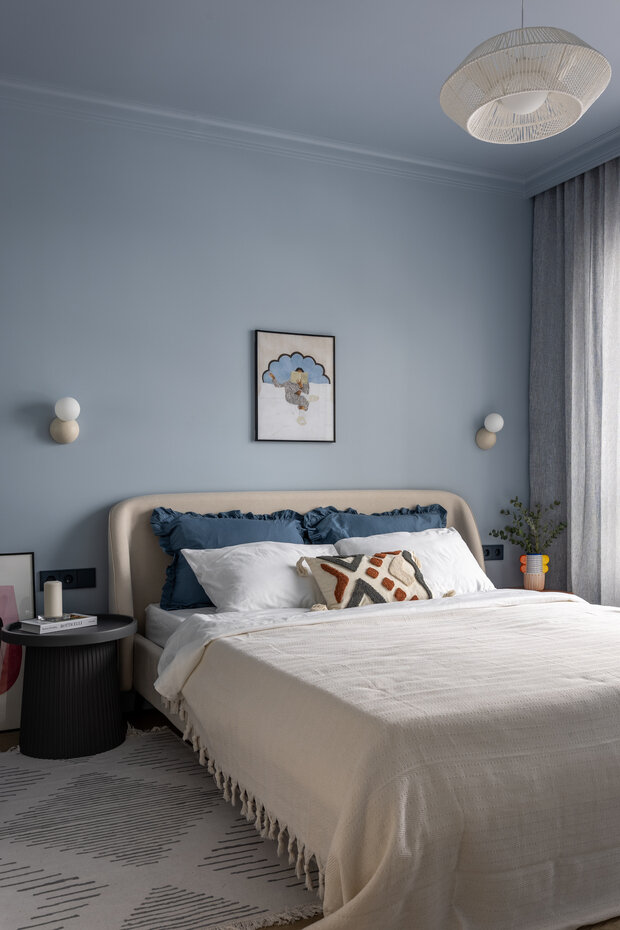 Фотография: Спальня в стиле Современный, Минимализм, Малогабаритная квартира, Квартира, Проект дня, Москва, 1 комната, Екатерина Василькова – фото на INMYROOM