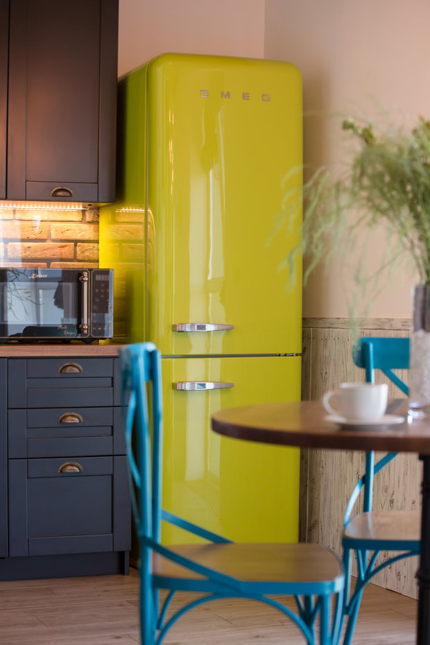 Фотография: Кухня и столовая в стиле Лофт, Квартира, Украина, Проект недели, Монолитный дом, 3 комнаты, 60-90 метров, Роман Луценко, Днепр – фото на INMYROOM