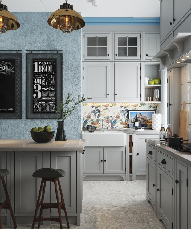 Фото из портфолио 110 м² Волгоградский проспект  – фотографии дизайна интерьеров на INMYROOM