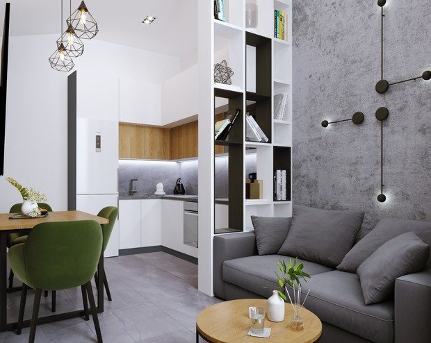 Фото из портфолио Дизайн-проект частной квартиры ЖК "Рассказово" 42,2 м² – фотографии дизайна интерьеров на INMYROOM