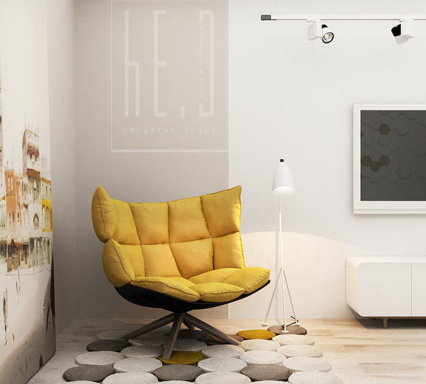 Фото из портфолио Blue details – фотографии дизайна интерьеров на INMYROOM