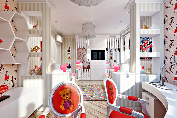 Фото из портфолио "взрослая" детская для модниц – фотографии дизайна интерьеров на INMYROOM