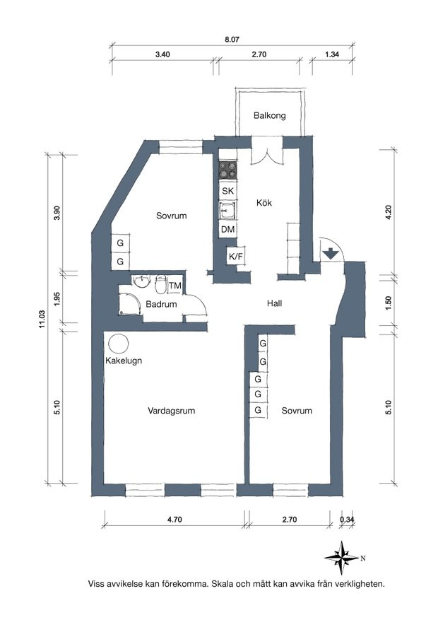 Фото из портфолио Nordhemsgatan 63, Linnéstaden – фотографии дизайна интерьеров на InMyRoom.ru