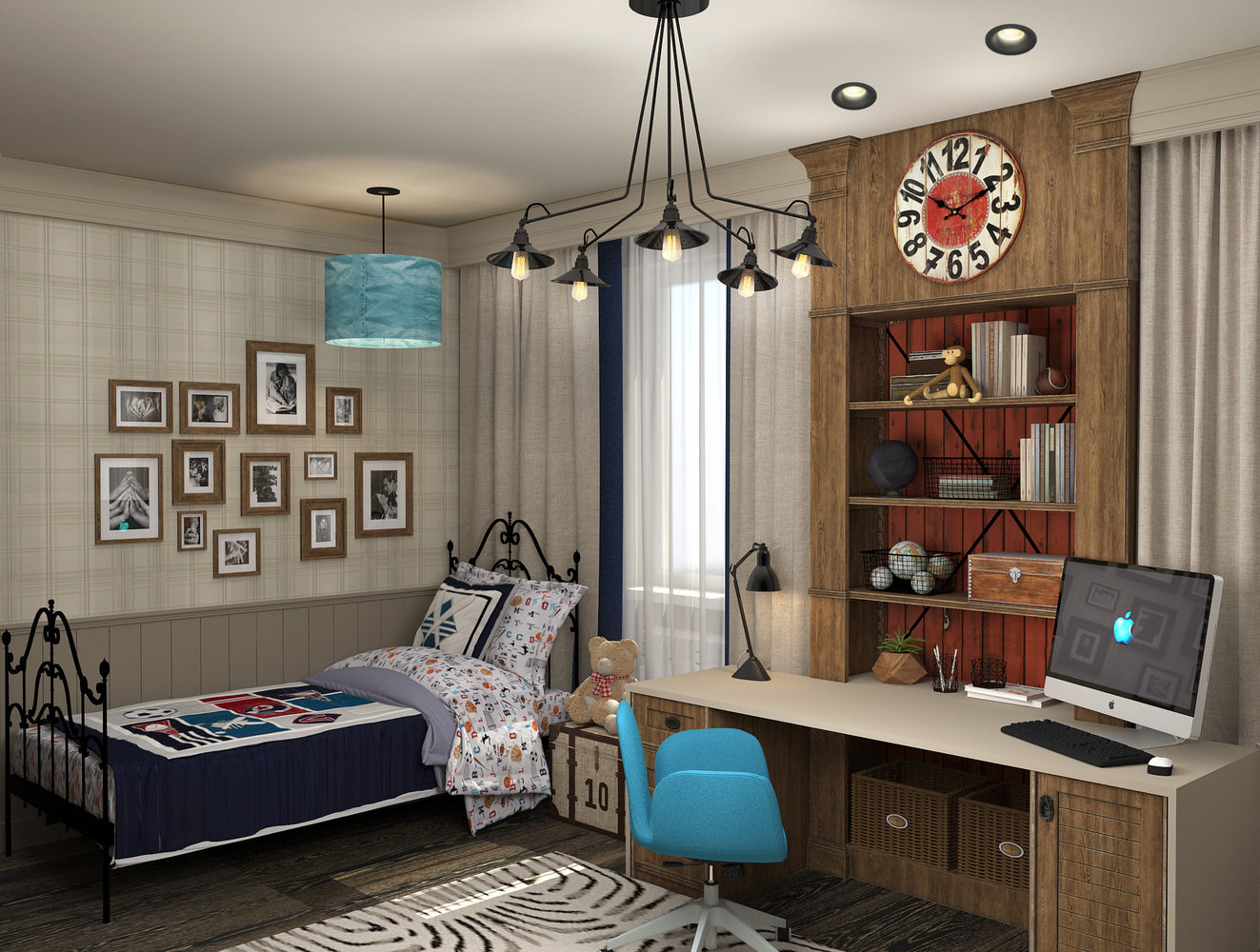 Фото из портфолио Детская для двух мальчиков – фотографии дизайна интерьеров на INMYROOM Фото из портфолио Детская для двух мальчиков – фотографии дизайна интерьеров на INMYROOM