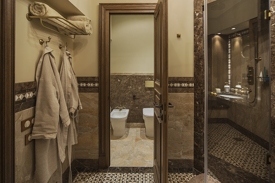 Фотография: Ванная в стиле Прованс и Кантри, Квартира, Дома и квартиры, Проект недели – фото на INMYROOM Фотография: Ванная в стиле Прованс и Кантри, Квартира, Дома и квартиры, Проект недели – фото на INMYROOM