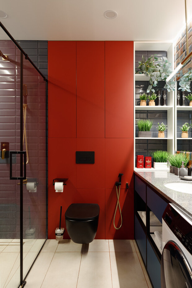 Фотография: Ванная в стиле Современный, Дом, Проект недели, Дом и дача, Пенза, 4 и больше, Более 90 метров, Евгения Тугушева – фото на INMYROOM