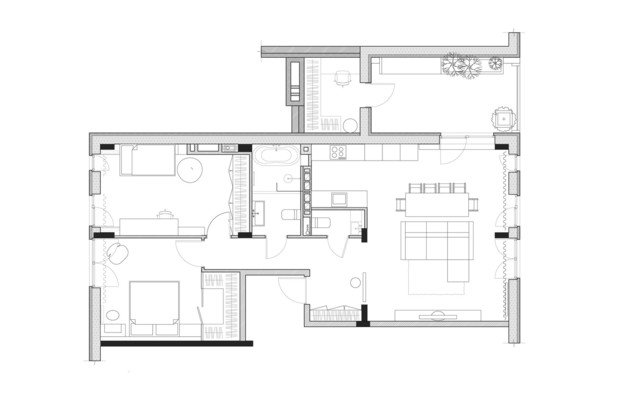 Фото из портфолио Квартира в Киеве от Lugerin Architects – фотографии дизайна интерьеров на INMYROOM