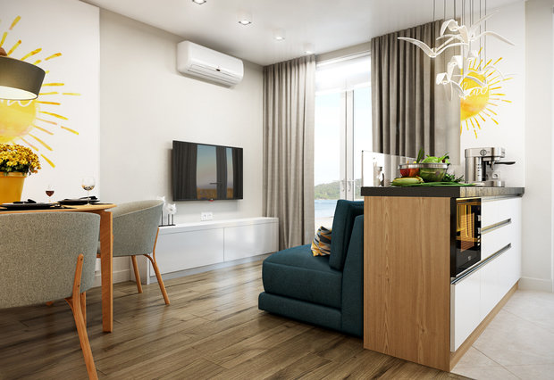 Фото из портфолио Апарт отель у моря – фотографии дизайна интерьеров на INMYROOM