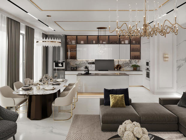 Фото из портфолио ЖК Петровский квартал на воде - 345 кв.метров – фотографии дизайна интерьеров на INMYROOM