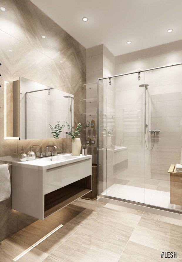 Фото из портфолио Дизайн трехкомнатной квартиры, легкая эклектика | Beringa 110m – фотографии дизайна интерьеров на INMYROOM