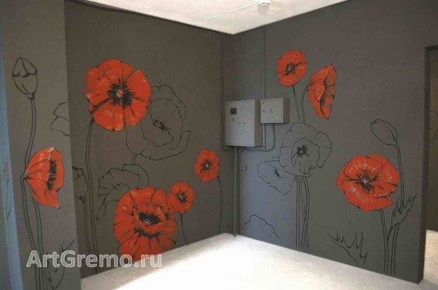 Фото из портфолио Роспись стен – фотографии дизайна интерьеров на INMYROOM