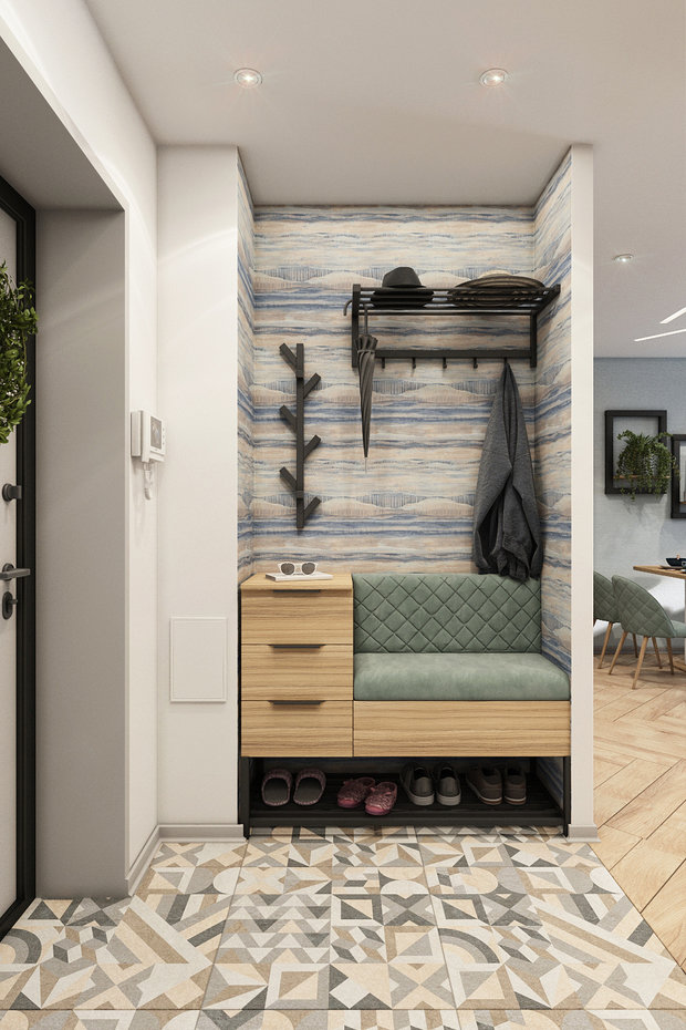 Фото из портфолио Квартира 61,4 м2 (2020) – фотографии дизайна интерьеров на INMYROOM