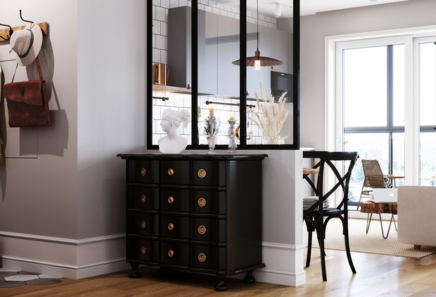 Фотография: Прихожая в стиле Скандинавский, Квартира, Проект недели, Санкт-Петербург, 1 комната, 40-60 метров, Монолитно-кирпичный, Студия 20:18 – фото на INMYROOM