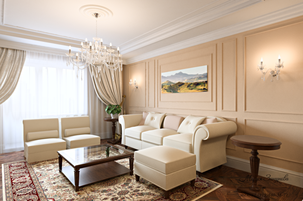 Фото из портфолио Легкая классика – фотографии дизайна интерьеров на INMYROOM