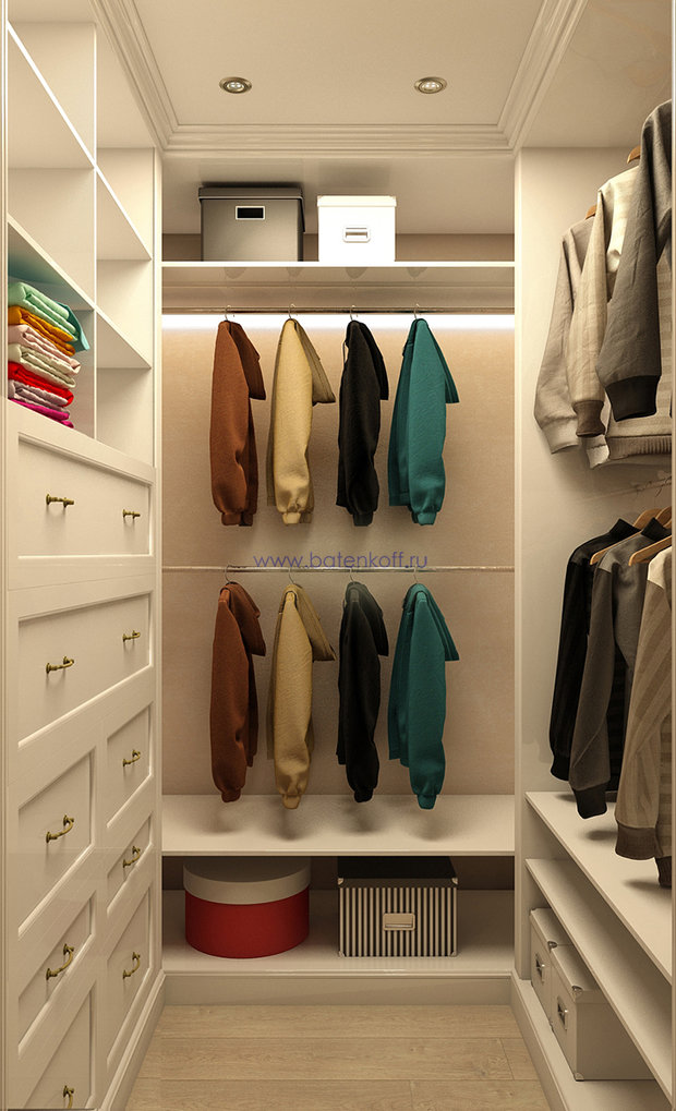 Фото из портфолио Дизайн проект гардероба в стиле современной классики. Москва. Мичуринский  – фотографии дизайна интерьеров на InMyRoom.ru