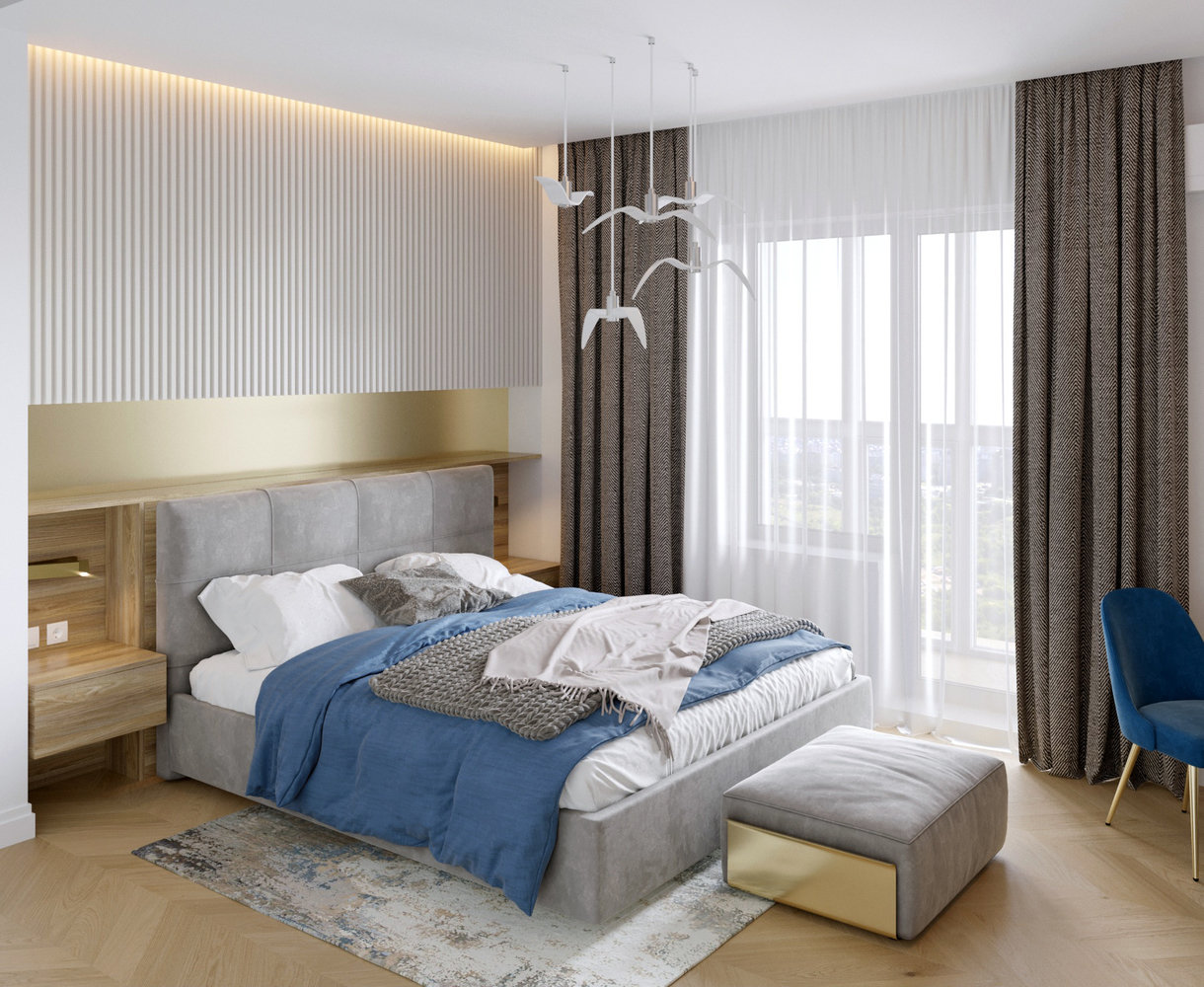 Фотография: Спальня в стиле Современный, Кухня и столовая, Ванная, Гостиная, Детская, Балкон, Квартира, Проект недели, Желтый, Синий, 3 комнаты, Более 90 метров, ПРЕМИЯ INMYROOM – фото на INMYROOM Фотография: Спальня в стиле Современный, Кухня и столовая, Ванная, Гостиная, Детская, Балкон, Квартира, Проект недели, Желтый, Синий, 3 комнаты, Более 90 метров, ПРЕМИЯ INMYROOM – фото на INMYROOM