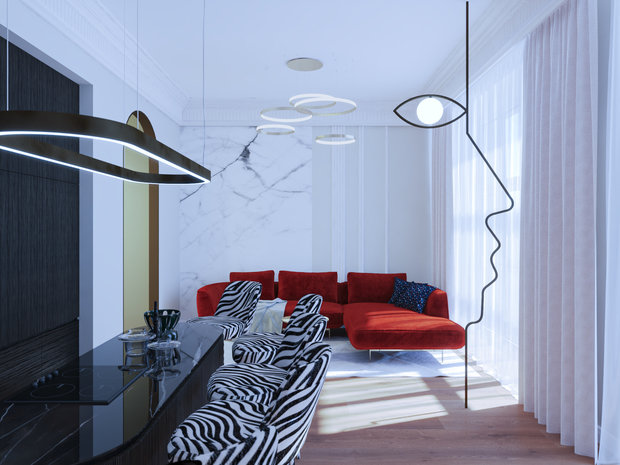 Фото из портфолио Проект "клубный дом на Сретенке" – фотографии дизайна интерьеров на INMYROOM