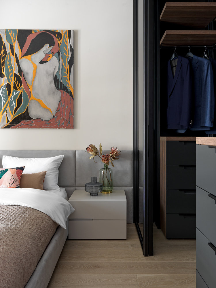 Фотография: Спальня в стиле Современный, Квартира, Проект недели, Москва, 4 и больше, Более 90 метров, ТУДА – фото на INMYROOM Фотография: Спальня в стиле Современный, Квартира, Проект недели, Москва, 4 и больше, Более 90 метров, ТУДА – фото на INMYROOM