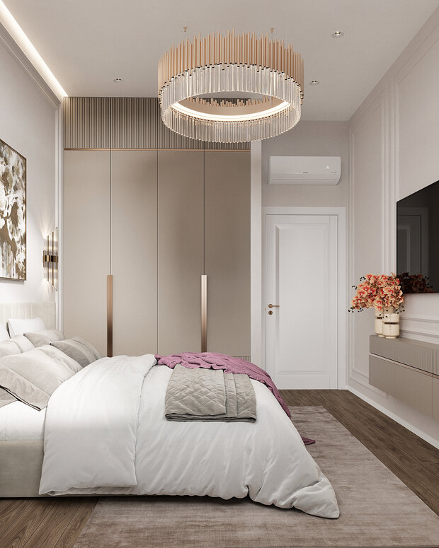 Фото из портфолио Дизайн интерьера квартиры в ЖК «ОМ» в стиле современной классики – фотографии дизайна интерьеров на INMYROOM