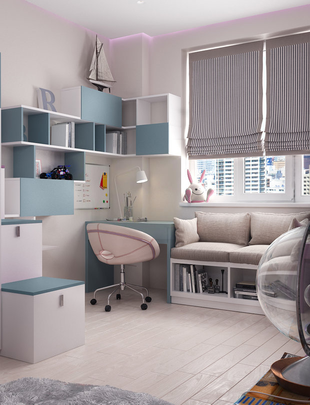 Фото из портфолио Уютная детская – фотографии дизайна интерьеров на INMYROOM