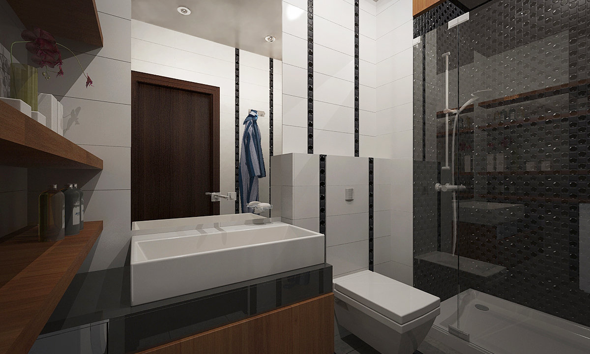 Фотография: Ванная в стиле Современный, Квартира, BoConcept, Дома и квартиры, IKEA, Москва, Dulux – фото на INMYROOM Фотография: Ванная в стиле Современный, Квартира, BoConcept, Дома и квартиры, IKEA, Москва, Dulux – фото на INMYROOM