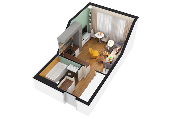 Фото из портфолио 3D-планировки – фотографии дизайна интерьеров на INMYROOM
