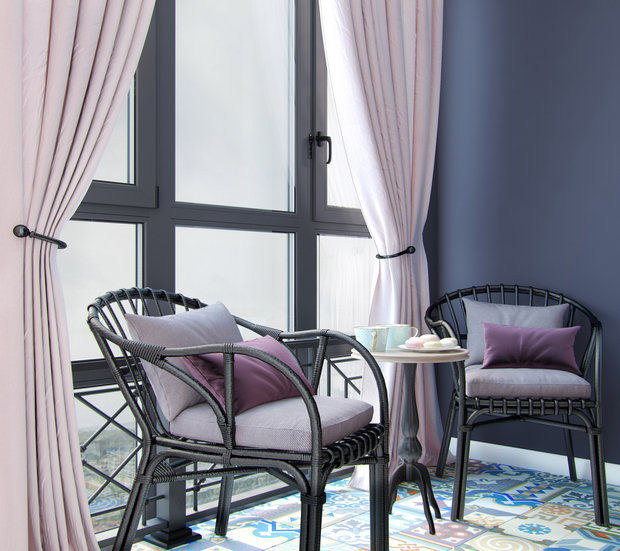 Фотография: Балкон в стиле Современный, Проект недели, Москва, ЖК Фили Град, новостройка, OM Design, Монолитный дом, 3 комнаты, 60-90 метров – фото на INMYROOM