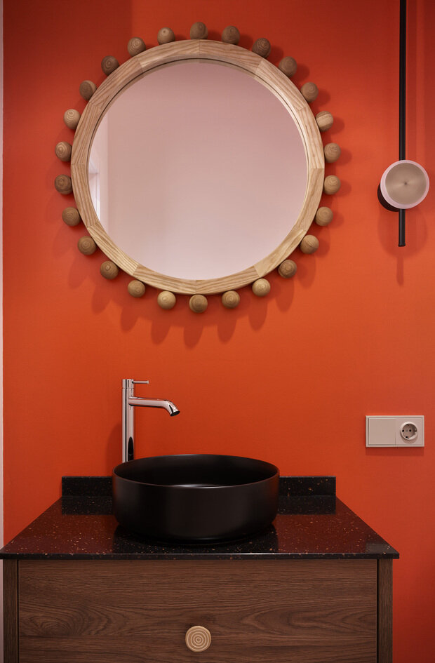 Фотография: Ванная в стиле Современный, Эклектика, Квартира, Проект дня, Москва, Сталинка, Кирпичный дом, 3 комнаты, Более 90 метров, Ирина Фролочкина, Артём Ерыков – фото на INMYROOM