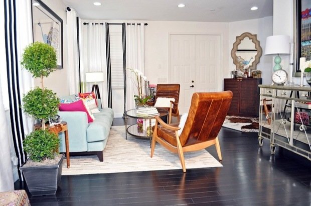 Фотография: Гостиная в стиле Восточный, Эклектика, Интерьер комнат, Переделка – фото на INMYROOM