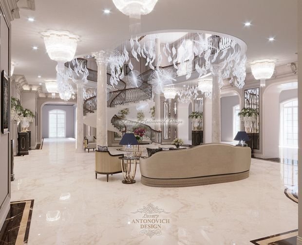 Фото из портфолио Фешенебельный особняк в стиле новая классика – фотографии дизайна интерьеров на INMYROOM