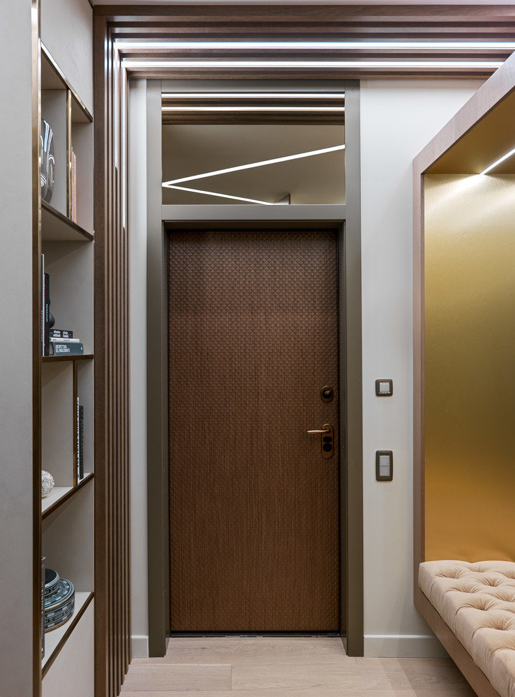 Фотография: Прихожая в стиле Современный, Квартира, Проект недели, Москва, Мария Рублева, 4 и больше, Более 90 метров, #эксклюзивныепроекты – фото на INMYROOM