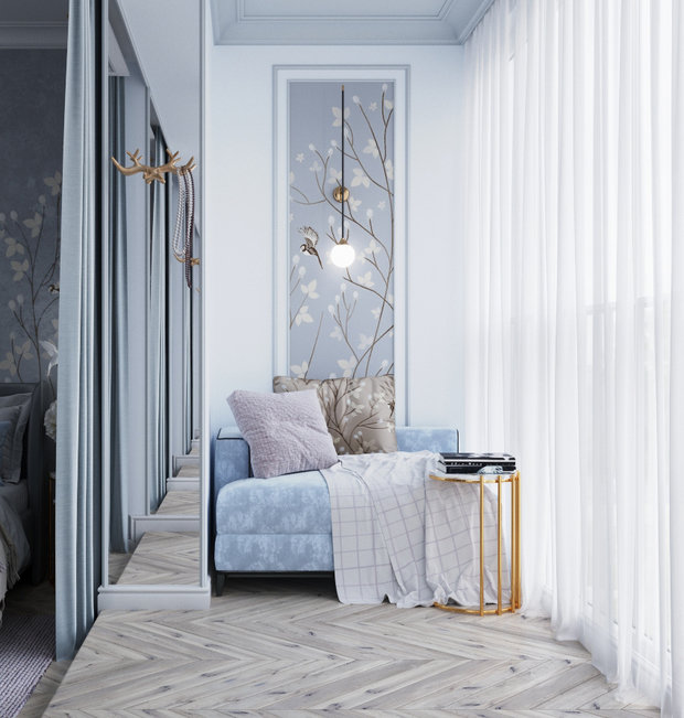 Фото из портфолио Незабудковый цвет – фотографии дизайна интерьеров на INMYROOM