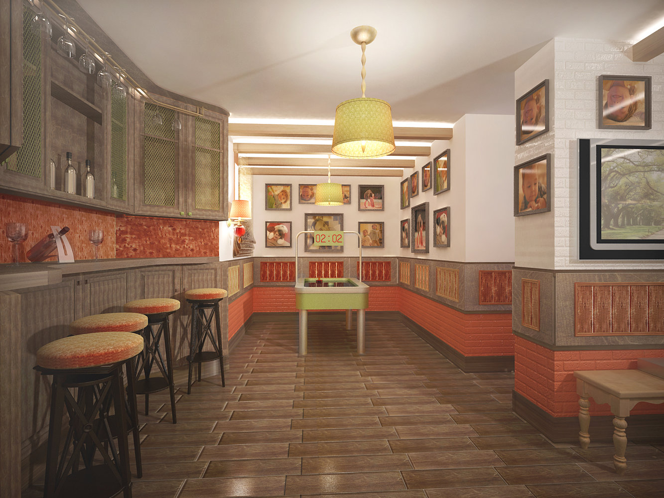 Фото из портфолио Дизайн бильярдной комнаты – фотографии дизайна интерьеров на INMYROOM Фото из портфолио Дизайн бильярдной комнаты – фотографии дизайна интерьеров на INMYROOM